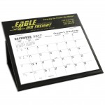 Branded BQ Deskretary Desk Calendar with Organizer Base, Black