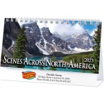 Custom Imprinted Full Color Scenes Across America Desk Calendar
