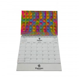 Logo Printed Push Pop Bubble Desk Calendar  Logo Printed Push Pop Bubble Desk Calendar