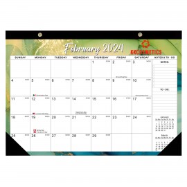 Branded Wall Desk Fluid Printing Calendar w/2 Corners  Branded Wall Desk Fluid Printing Calendar w/2 Corners