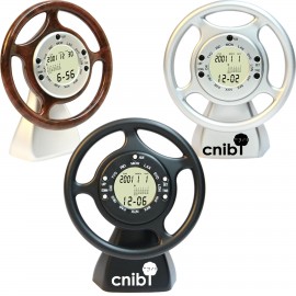 Logo Printed Steering Wheel Clock/ Calendar