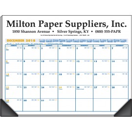 Deskminder Desk Pad Calendar w/Corners Branded  Deskminder Desk Pad Calendar w/Corners Branded