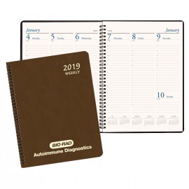Custom Imprinted Professional Weekly Desk Appointment Planner w/ Canyon Cover