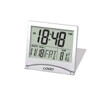Logo Printed LCD Desk Alarm Clock/Calendar