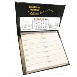 Note-A-Date Bi-weekly Memo Pad Desk Calendar, Black-- 25% off list price good until 8/01/23 Custom Imprinted  Note-A-Date Bi-weekly Memo Pad Desk Calendar, Black-- 25% off list price good until 8/01/23 Custom Imprinted