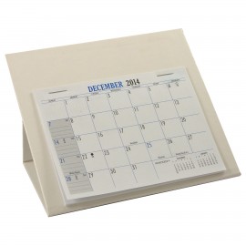 RQ Deskretary Desk Calendar w/Organizer Base, Nordic White Custom Imprinted  RQ Deskretary Desk Calendar w/Organizer Base, Nordic White Custom Imprinted
