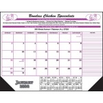 Branded Desk Pad Calendar w/Right Side Notation Field