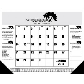 Logo Printed Standard 3 Color Desk Pad Calendar