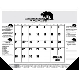 Logo Printed Standard 3 Color Desk Pad Calendar  Logo Printed Standard 3 Color Desk Pad Calendar