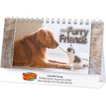 Customized Full Color Furry Friends Desk Calendar