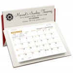 5 Rite-A-Dex Mini Memo Desk Calendar, White/Red Low Stock Branded