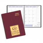 Branded Monthly Desk Appointment Calendar/Planner w/ Shimmer Cover