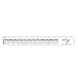 Desk or Monitor Ruler/Calendar Combo Strip Branded