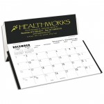 Custom Imprinted S-645 Stand-O-Matic Desk Calendar, Eclipse Black/White SOLD OUT