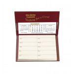 Note-A-Date Bi-weekly Memo Pad Desk Calendar, Maroon-- 25% off list price good until 8/01/23 Custom Imprinted