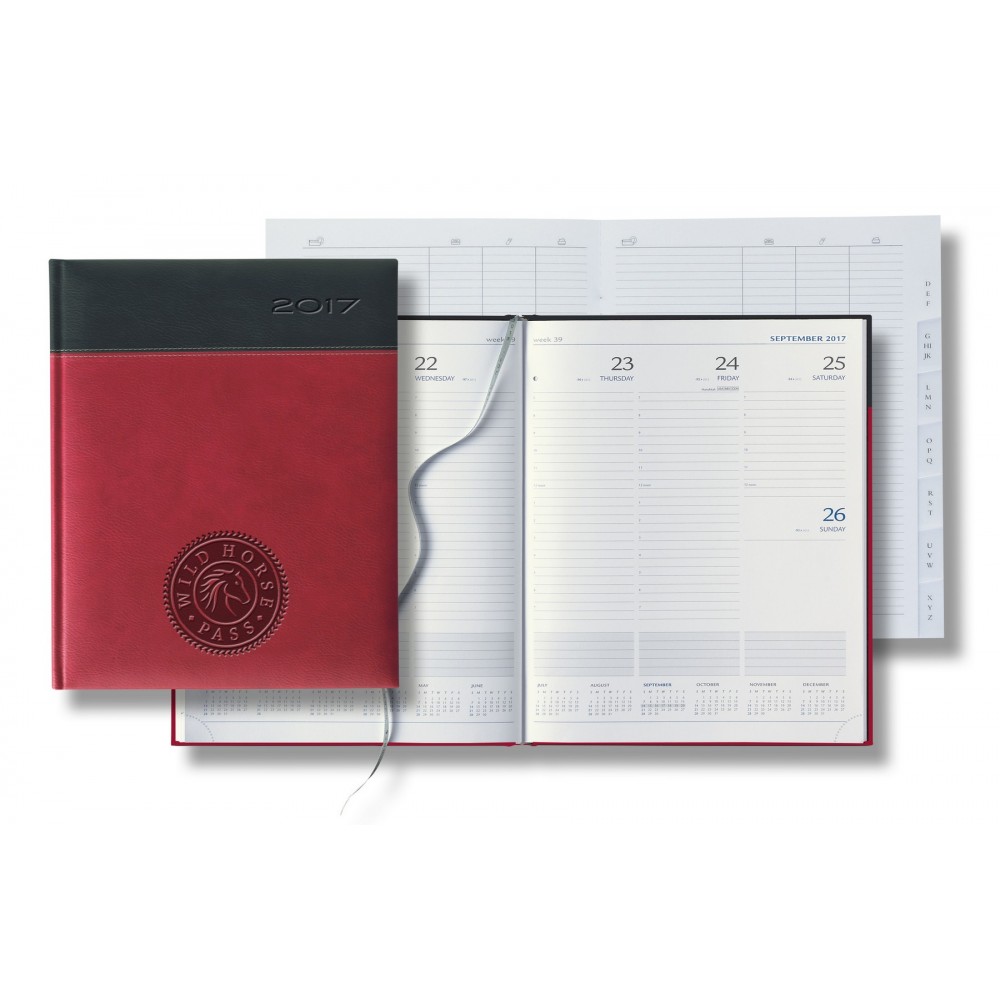 2018 Toscana Large Weekly Desk Planner Logo Printed 2018 Toscana Large Weekly Desk Planner Logo Printed