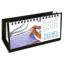 Custom Imprinted Hang 12 Custom Flip Calendar w/Black Organizer Base Low Inventory