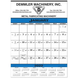 Custom Imprinted Economy 12 Sheet Monthly Contractor Calendar
