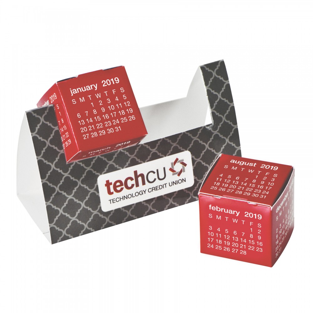 Logo Printed Desktop Calendar Cubes