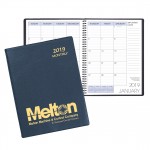Branded Monthly Desk Appointment Calendar/Planner w/ Continental Vinyl Cover