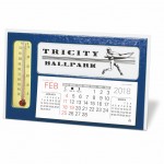 Branded Window Premier Desk Calendar with Thermometer