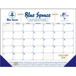 Branded Standard 1 Color Desk Pad Calendar