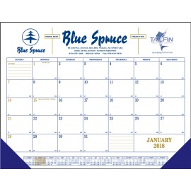 Branded Standard 1 Color Desk Pad Calendar  Branded Standard 1 Color Desk Pad Calendar