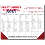 Custom Imprinted Black Calendar Desk Pads w/Two Color Imprint (21 3/4" x 17")