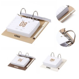Logo Printed Souvenir Case Monthly Office Desk Calendar