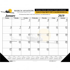 Personalized Desk Pad Calendar w/2 Corners & Gumming