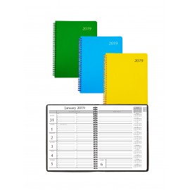 Logo Printed Executive Weekly Desk Diary with Poly Cover