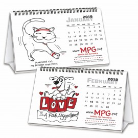 Logo Printed Promote.Pet Pet Tales 12-Month/7-Sheet Tent Calendar  Logo Printed Promote.Pet Pet Tales 12-Month/7-Sheet Tent Calendar