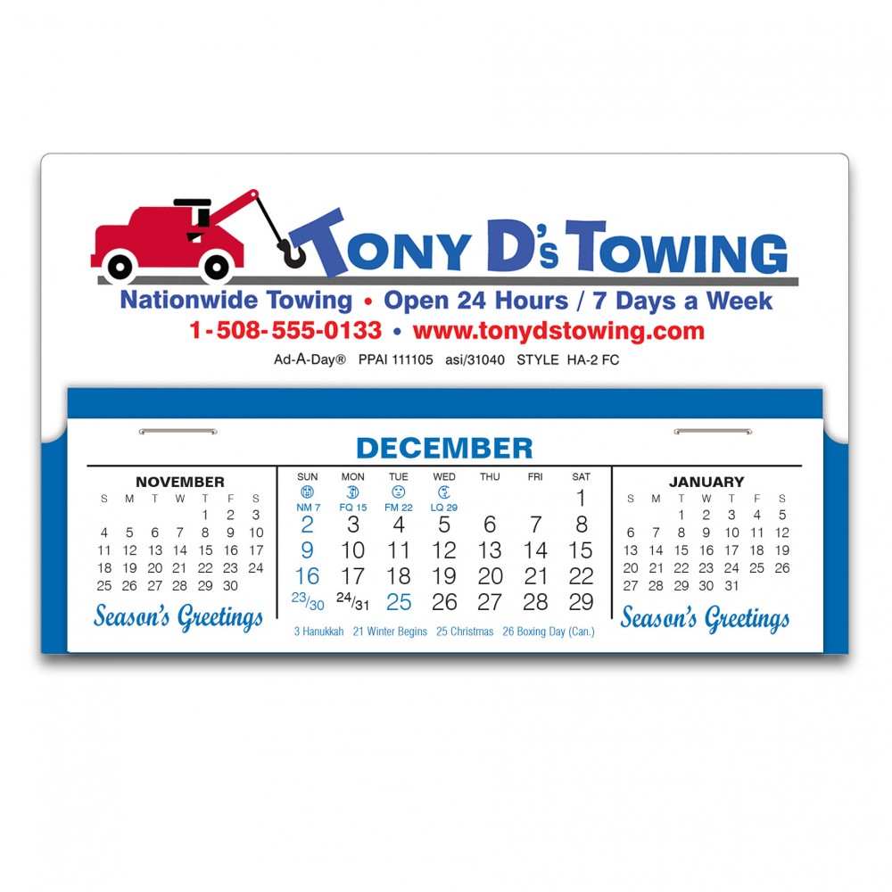 HA-2 FC Full Color Desk Calendar Logo Printed HA-2 FC Full Color Desk Calendar Logo Printed