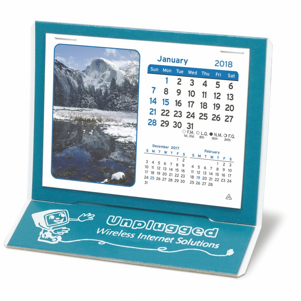 Branded Mantique Premier Desk Calendar