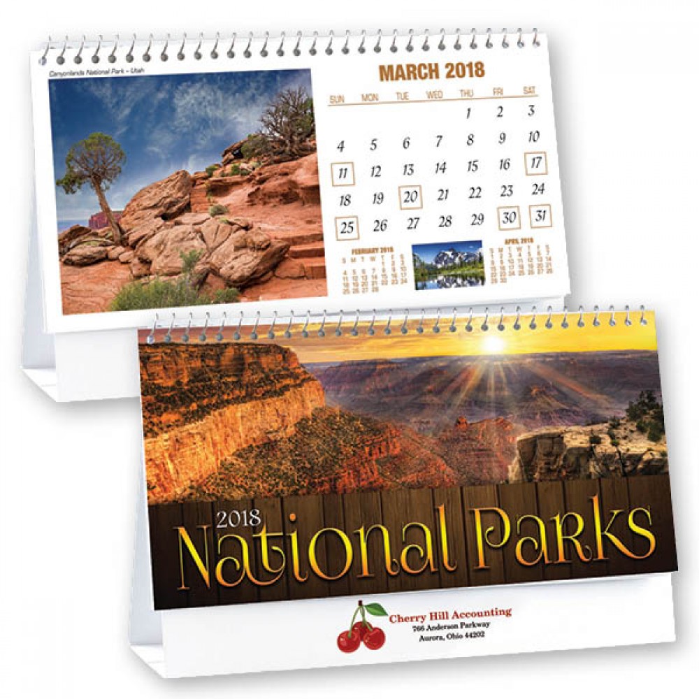 Logo Printed National Parks Desk Calendar