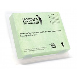 Full Width Quote Daily Date Calendars - Stacked Mini Calendar Reference on Top Right Corner Branded