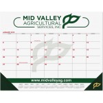 Custom Imprinted Red & Black Calendar Desk Pads w/Two Color Imprint (21 3/4"x17")