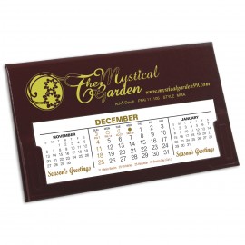 MMA Deskdate Desk Calendar, Maroon Matte Logo Printed