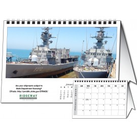 Custom Imprinted Custom Horizontal Tent Desk Calendar (8.5"x5.5")  Custom Imprinted Custom Horizontal Tent Desk Calendar (8.5"x5.5")