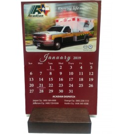 Custom Imprinted Executive Gift CUSTOM Desk Calendar - Vertical Layout