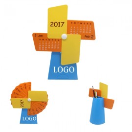 Windmill Shaped Desk Calendar Custom Imprinted