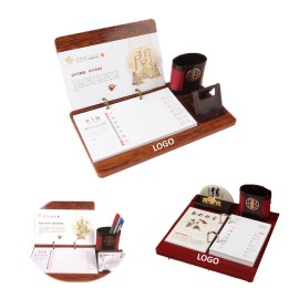 Branded Wooden Office Use Desk Calendars With Pen Holder  Branded Wooden Office Use Desk Calendars With Pen Holder