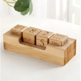 Solid Wood Calendar Blocks Logo Printed