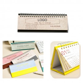 2025 Custom Flip Monthly Memo Notes Paper Mini Desk Calendar 8 1/5" x2 3/4" Logo Printed  2025 Custom Flip Monthly Memo Notes Paper Mini Desk Calendar 8 1/5" x2 3/4" Logo Printed