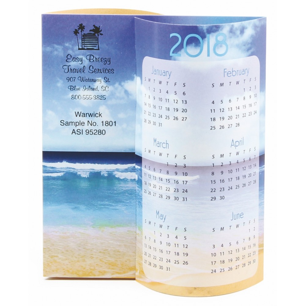 Beach Wave Calendar Custom Imprinted