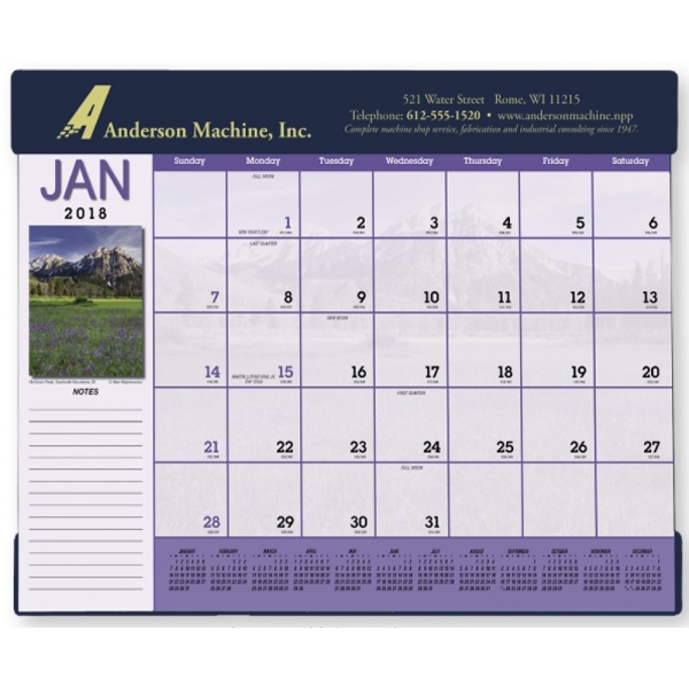 Branded Triumph Scenic Desk Pad Calendar Branded Triumph Scenic Desk Pad Calendar