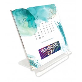 Acrylic Stand Desk Calendar Branded