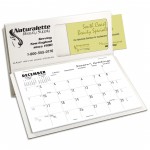 BC-62 Business Card Mem-O-Rite Desk Calendar, White/White Limited Stock Custom Imprinted