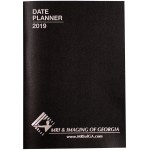 Custom Imprinted Economy Leatherette Monthly Desk Planner (8 1/2"x11")