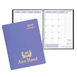 Branded Monthly Desk Appointment Calendar/Planner w/ Twilight Cover